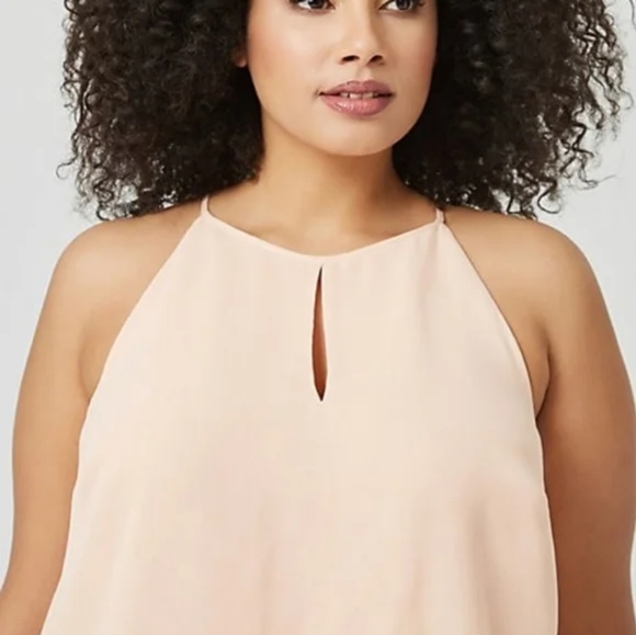 NWT Chiffon Halter Sleeveless Blouse - Picture 4 of 4